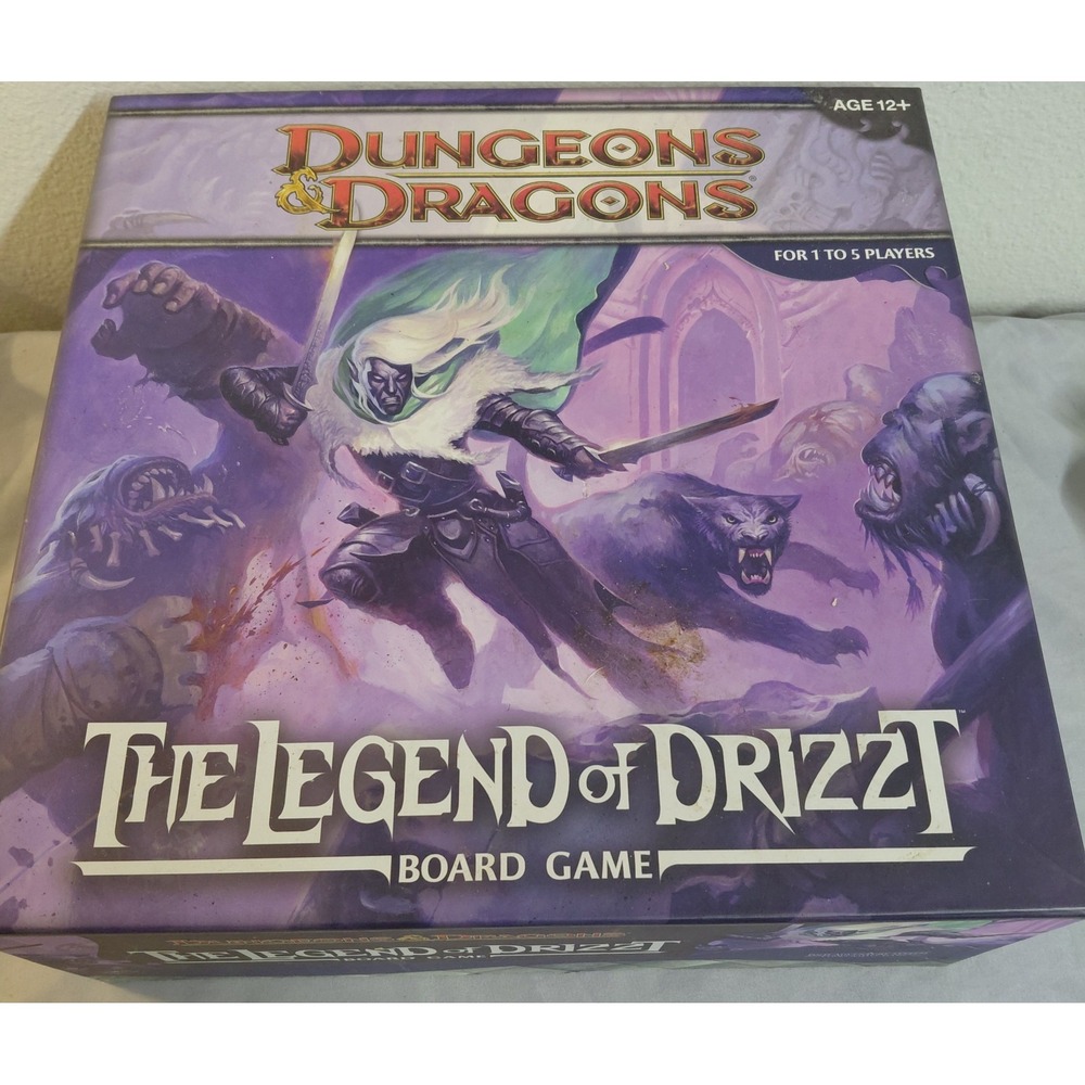 Dungeons & Dragons The Legend of Drizzt Board Game 2011 Complete D&D